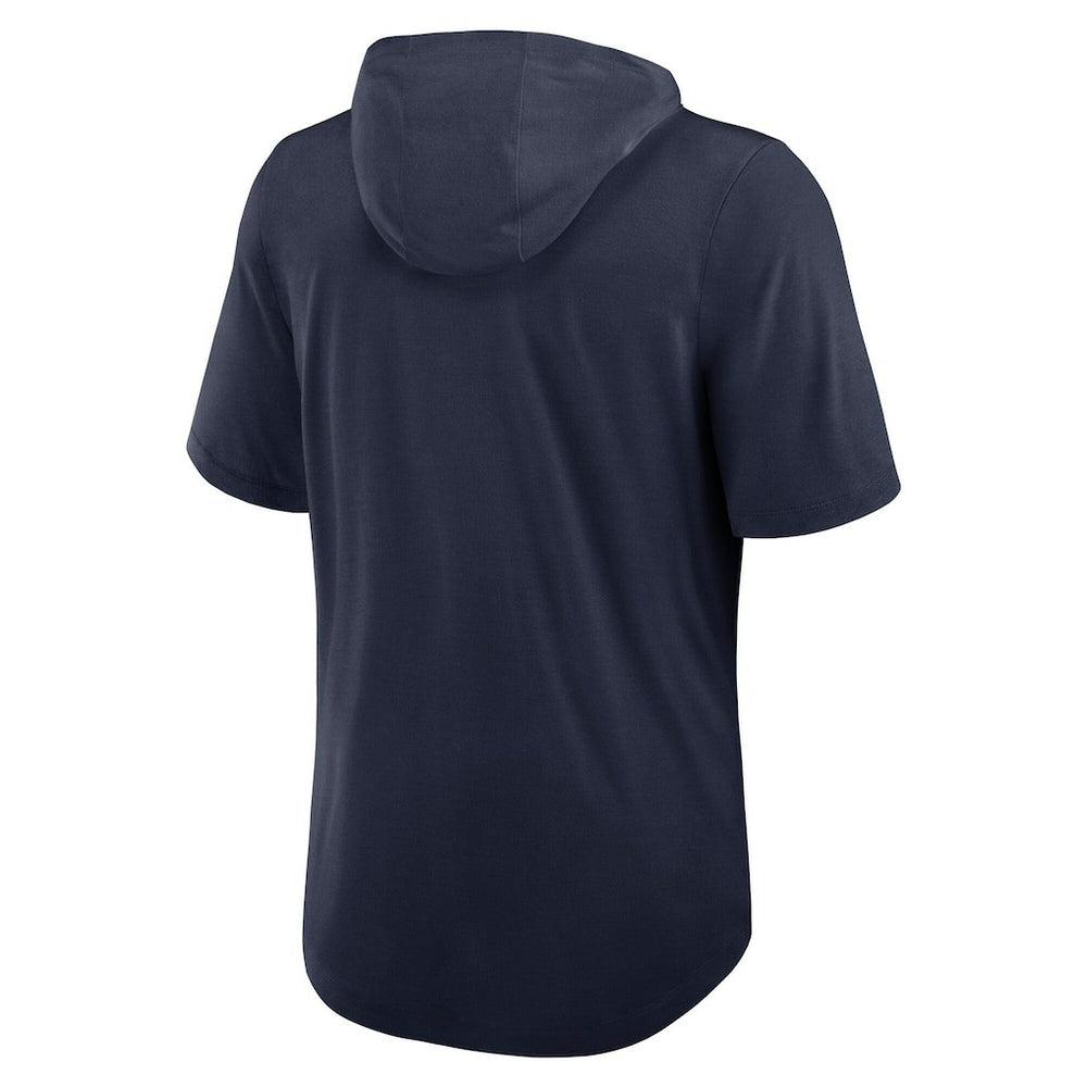 Dallas Cowboys Lockup Tri-Blend Hoodie T-Shirt - Navy - Nike