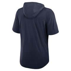 Dallas Cowboys Lockup Tri-Blend Hoodie T-Shirt - Navy - Nike