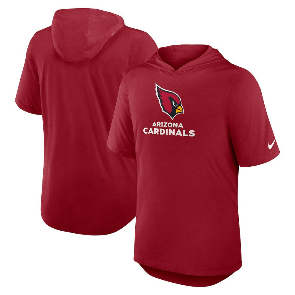 Arizona Cardinals Lockup Tri-Blend Hoodie T-Shirt - Cardinal - Nike