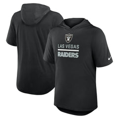 Las Vegas Raiders Lockup Tri-Blend Hoodie T-Shirt - Black - Nike