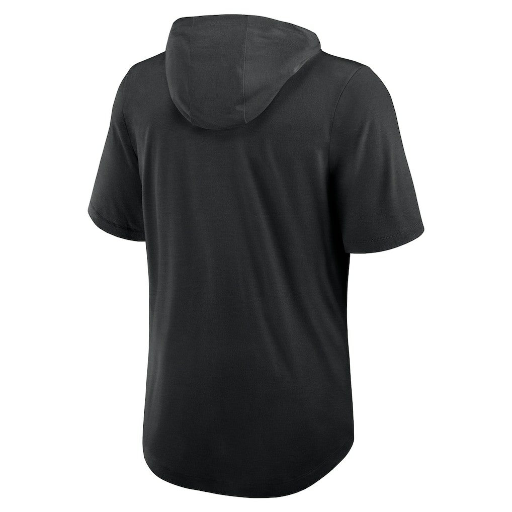 Las Vegas Raiders Lockup Tri-Blend Hoodie T-Shirt - Black - Nike