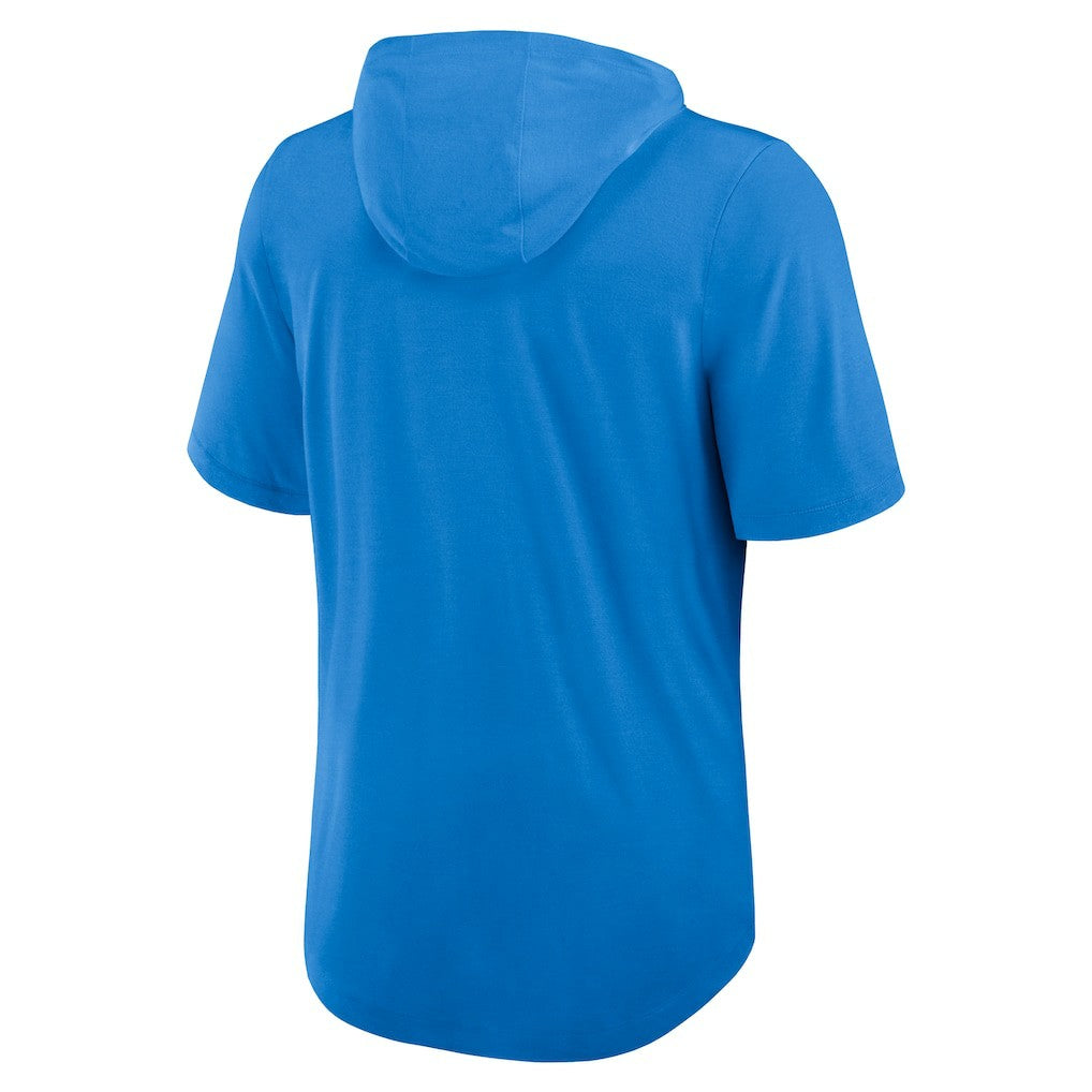 Los Angeles Chargers Lockup Tri-Blend Hoodie T-Shirt - Powder Blue - Nike