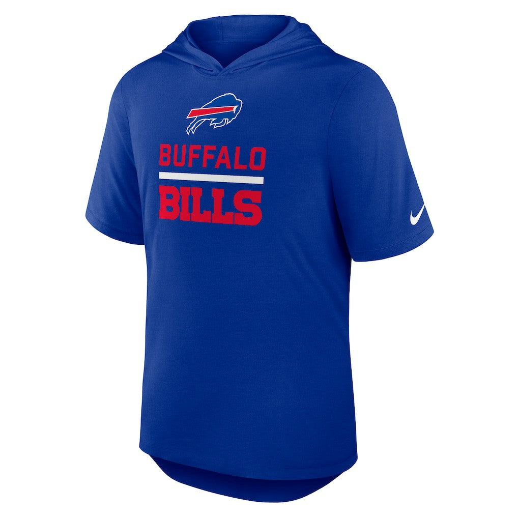 Buffalo Bills Lockup Tri-Blend Hoodie T-Shirt - Royal - Nike