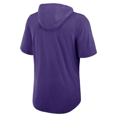 Minnesota Vikings Lockup Tri-Blend Hoodie T-Shirt - Purple - Nike