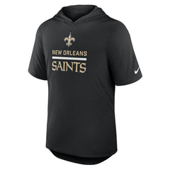 New Orleans Saints Lockup Tri-Blend Hoodie T-Shirt - Black - Nike