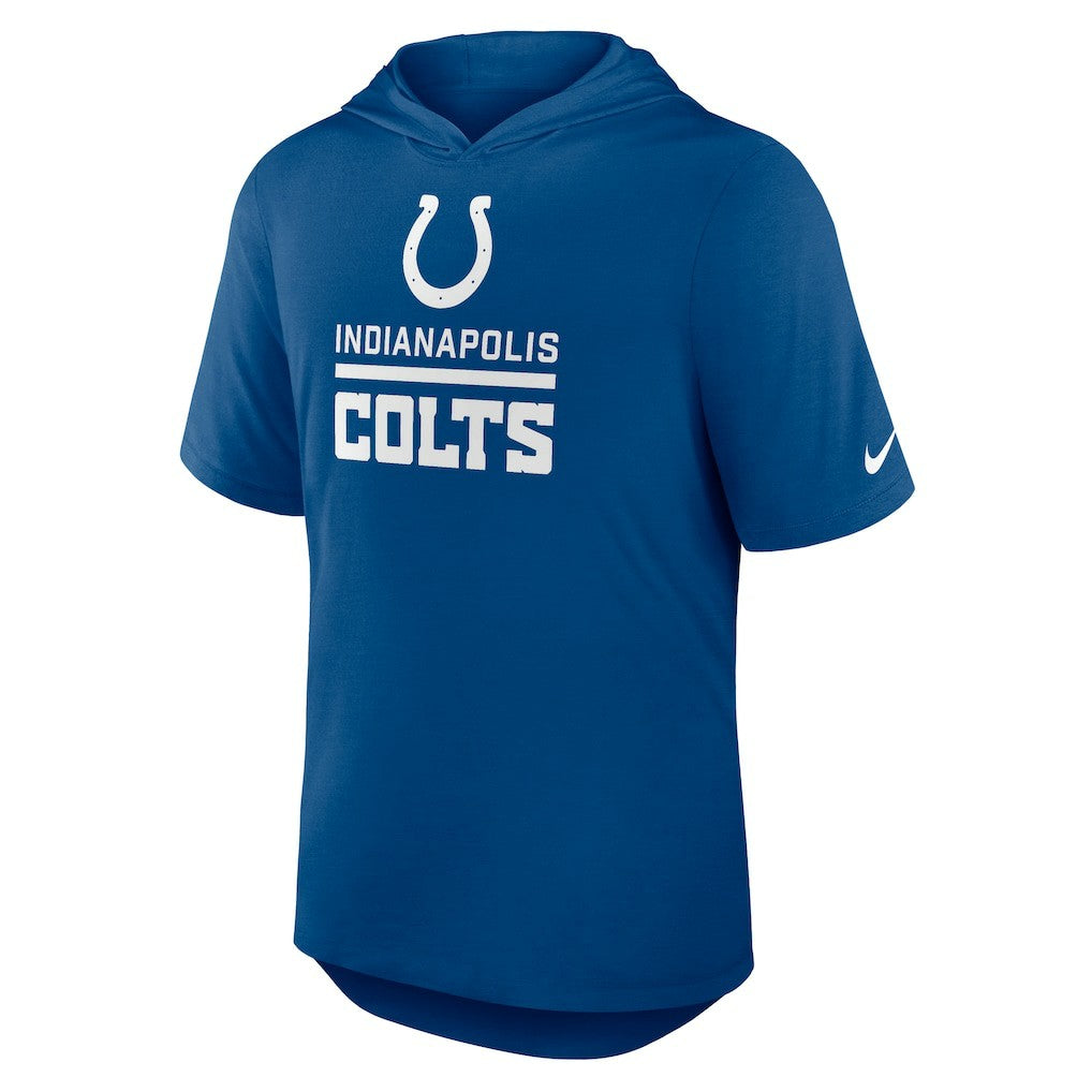 Indianapolis Colts Lockup Tri-Blend Hoodie T-Shirt - Royal - Nike