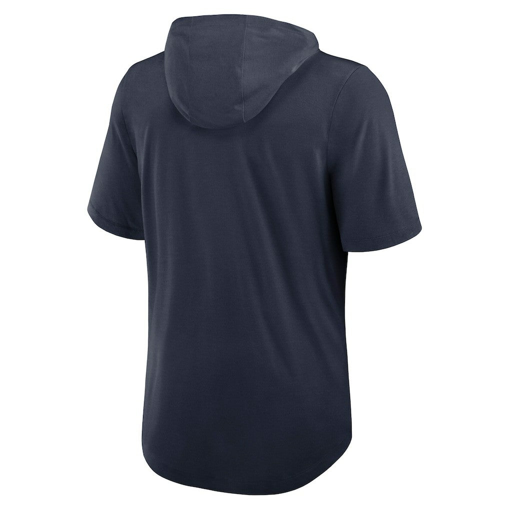 Houston Texans Lockup Tri-Blend Hoodie T-Shirt - Navy - Nike