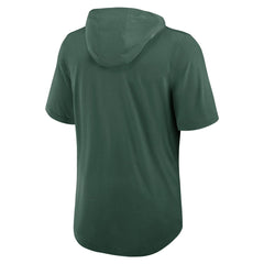 Green Bay Packers Lockup Tri-Blend Hoodie T-Shirt - Green - Nike