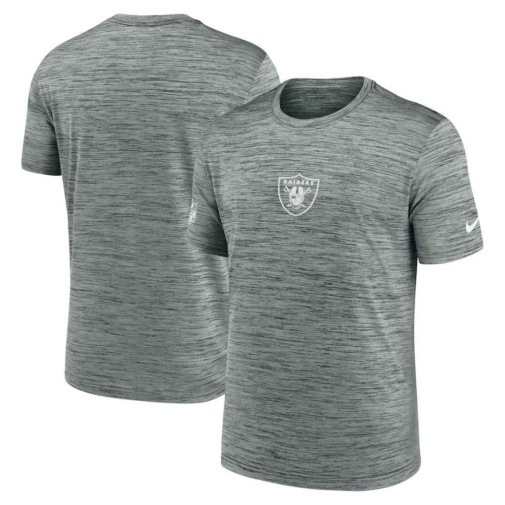 Las Vegas Raiders Sideline Velocity Dri-FIT T-Shirt - Gray - Nike