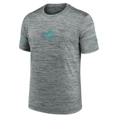 Miami Dolphins Sideline Velocity Dri-FIT T-Shirt - Gray - Nike