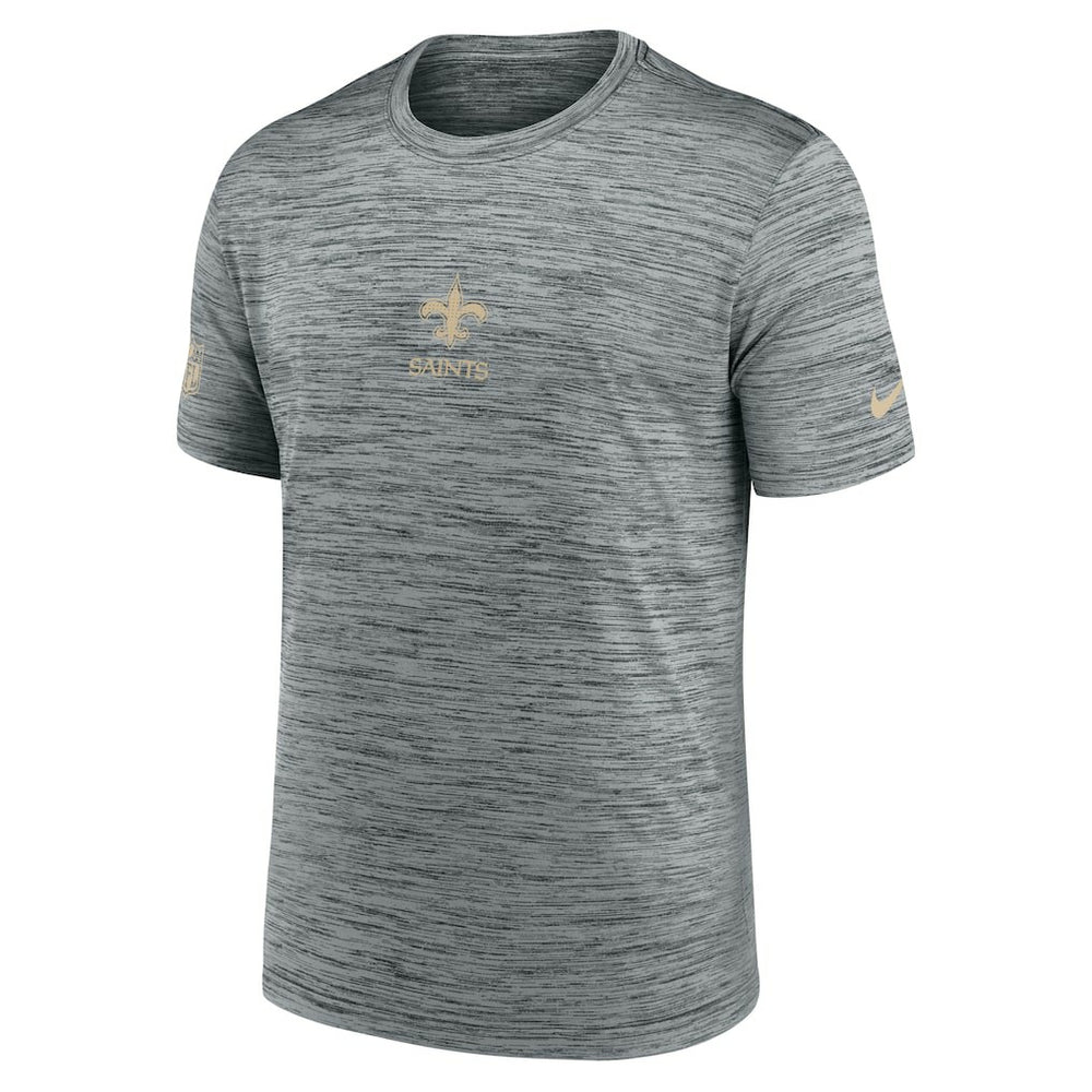 New Orleans Saints Sideline Velocity Dri-FIT T-Shirt - Gray - Nike