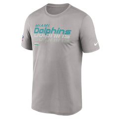 Miami Dolphins Sideline Legend Dri-FIT T-Shirt - Gray - Nike
