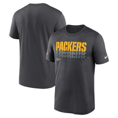 Green Bay Packers Sideline Legend Dri-FIT T-Shirt - Charcoal - Nike