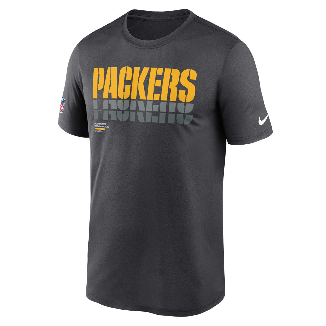 Green Bay Packers Sideline Legend Dri-FIT T-Shirt - Charcoal - Nike