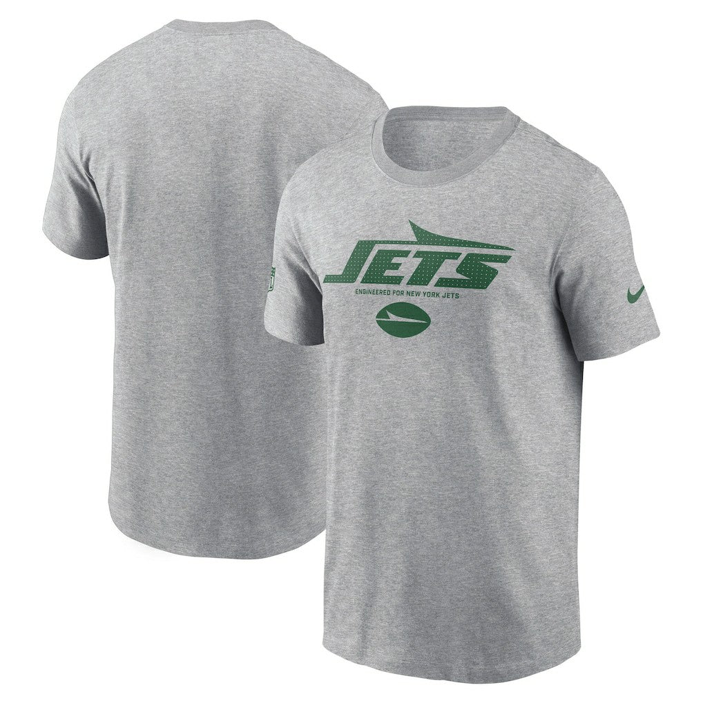 New York Jets Sideline Dri-FIT T-Shirt - Heather Gray - Nike