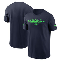 Seattle Seahawks Sideline Dri-FIT T-Shirt - College Navy - Nike