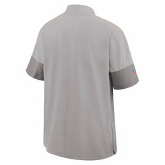 Miami Dolphins Sideline Short Sleeve Quarter-Zip Dri-FIT Coach Jacket - Gray - Nike