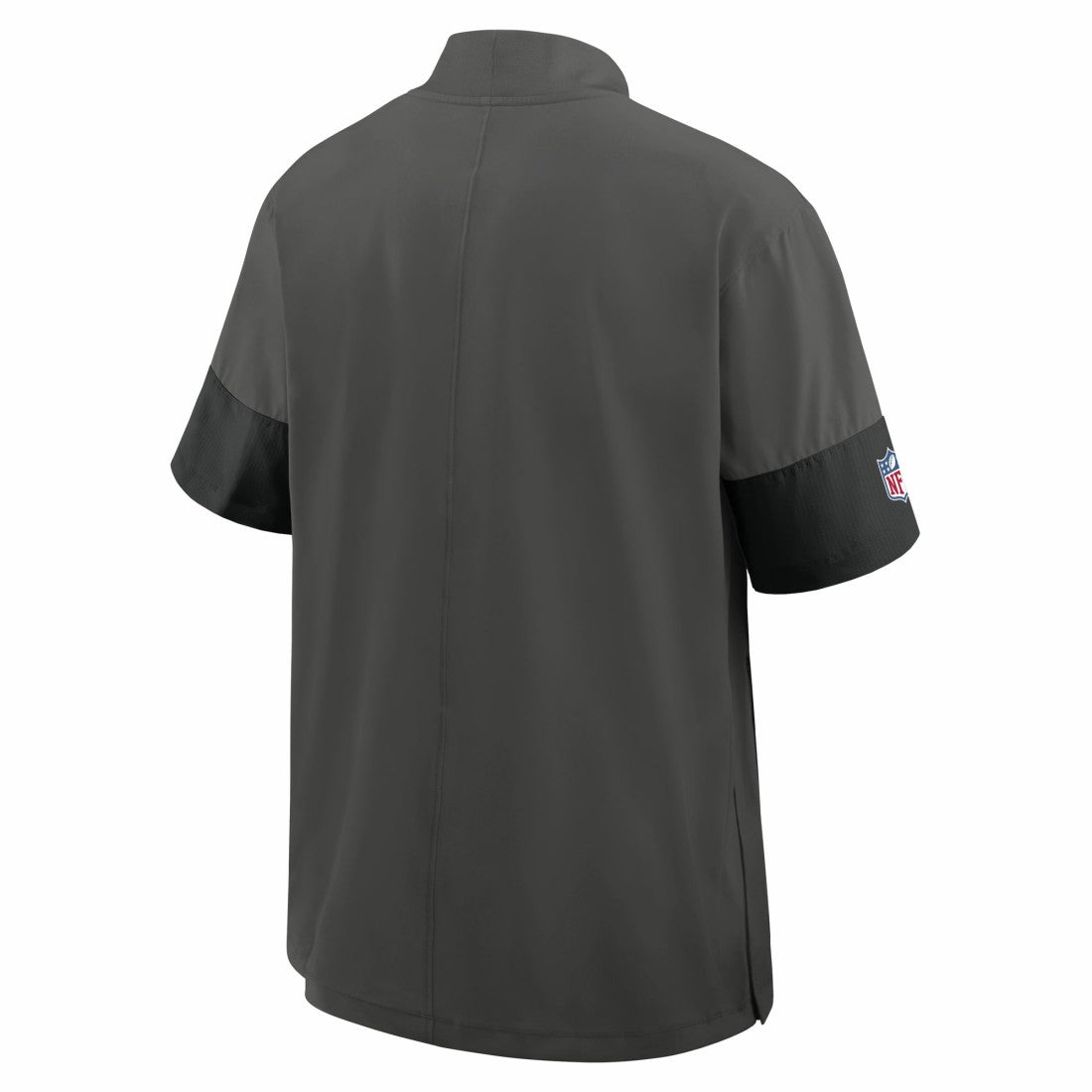 Tampa Bay Buccaneers Sideline Short Sleeve Quarter-Zip Dri-FIT Coach Jacket - Pewter - Nike