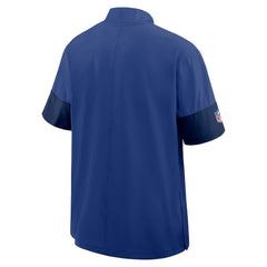 New York Giants Sideline Short Sleeve Quarter-Zip Dri-FIT Coach Jacket - Royal - Nike