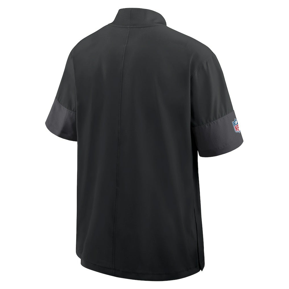 Cincinnati Bengals Sideline Short Sleeve Quarter-Zip Dri-FIT Coach Jacket - Black - Nike