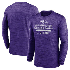 Baltimore Ravens Sideline Velocity Performance Long Sleeve T-Shirt - Purple - Nike