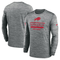 Buffalo Bills Sideline Velocity Performance Long Sleeve T-Shirt - Gray - Nike