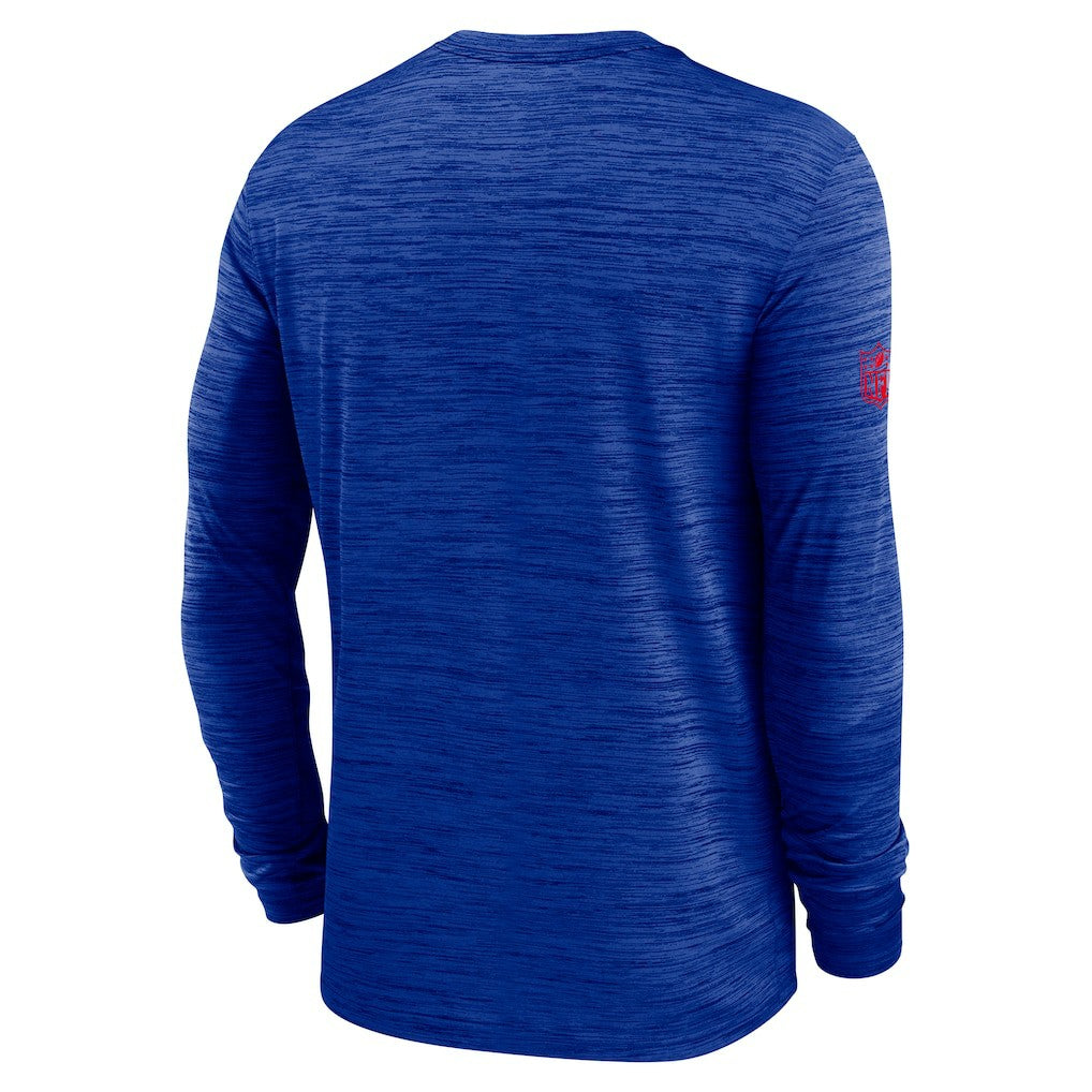 Buffalo Bills Sideline Velocity Performance Long Sleeve T-Shirt - Royal - Nike