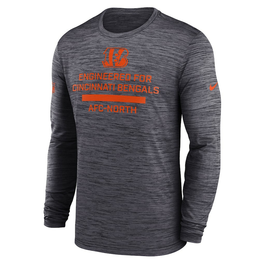 Cincinnati Bengals Sideline Velocity Performance Long Sleeve T-Shirt - Black - Nike