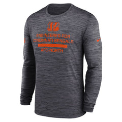 Cincinnati Bengals Sideline Velocity Performance Long Sleeve T-Shirt - Black - Nike