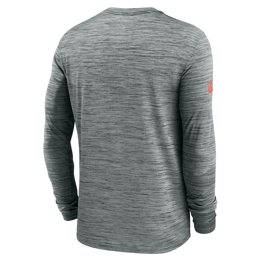 Cleveland Browns Sideline Velocity Performance Long Sleeve T-Shirt - Gray - Nike