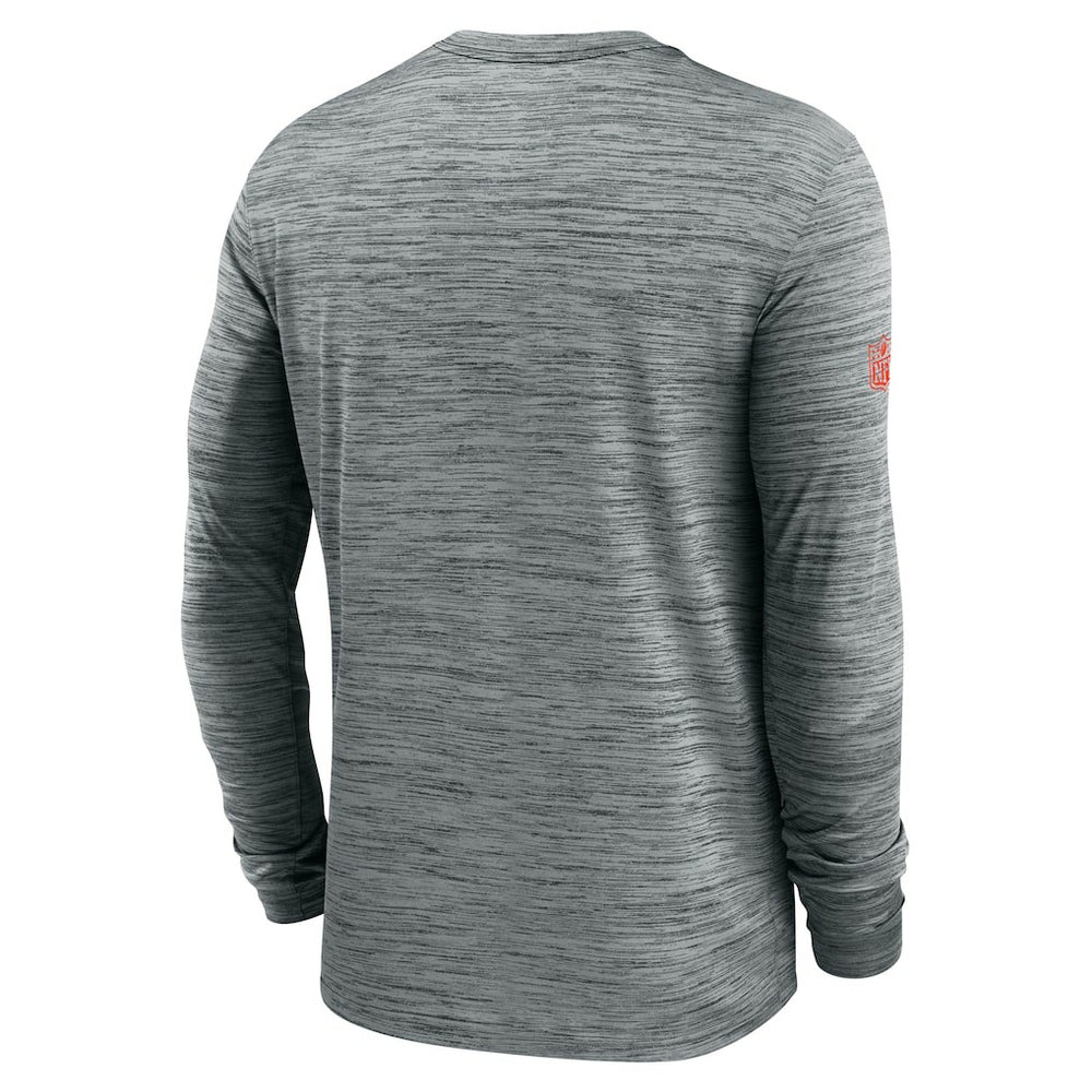 Cleveland Browns Sideline Velocity Performance Long Sleeve T-Shirt - Gray - Nike