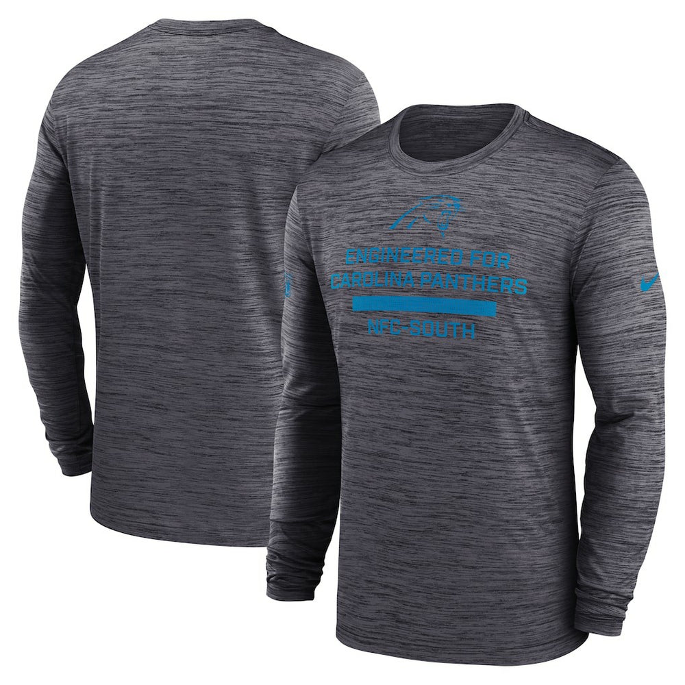 Carolina Panthers Sideline Velocity Performance Long Sleeve T-Shirt - Black - Nike