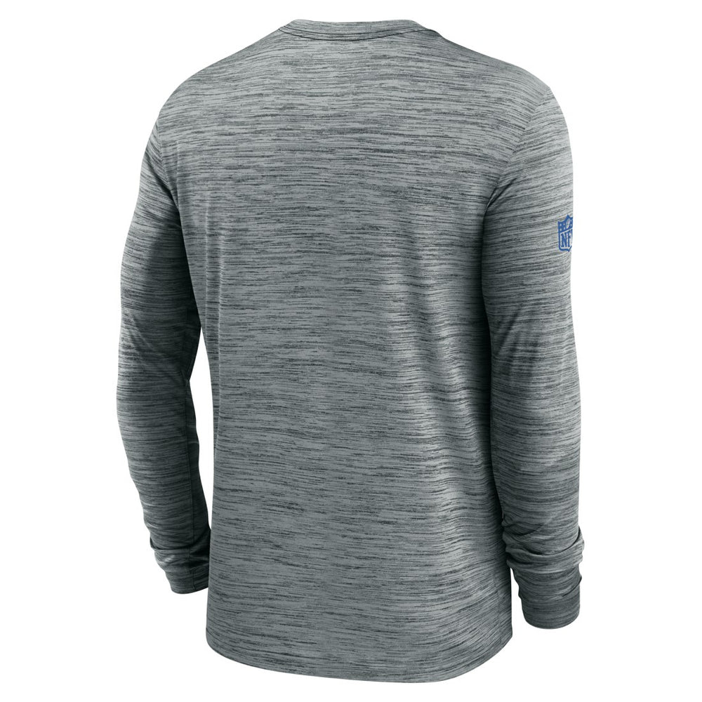 Detroit Lions Sideline Velocity Performance Long Sleeve T-Shirt - Gray - Nike