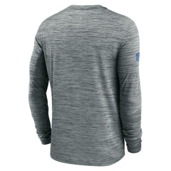 Detroit Lions Sideline Velocity Performance Long Sleeve T-Shirt - Gray - Nike