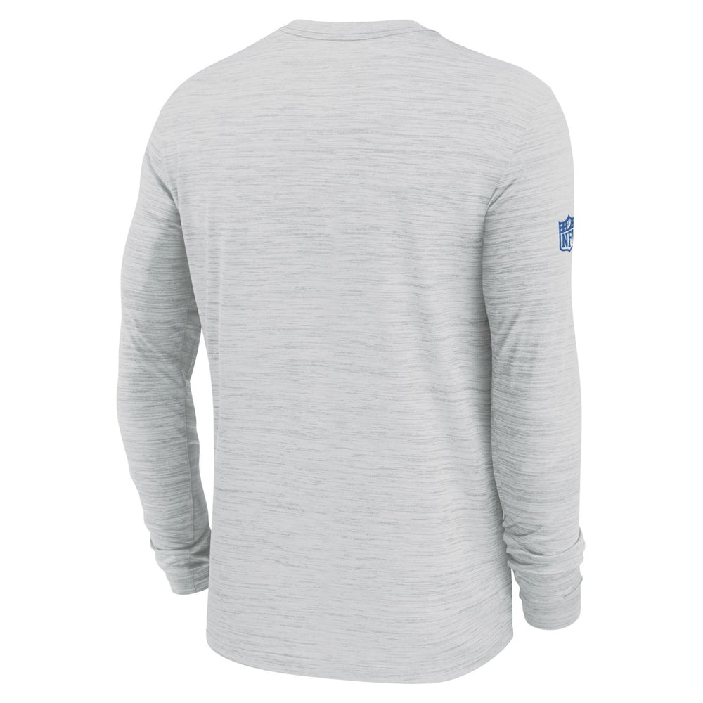 Detroit Lions Sideline Velocity Performance Long Sleeve T-Shirt - Ash - Nike