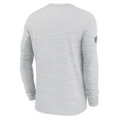 Detroit Lions Sideline Velocity Performance Long Sleeve T-Shirt - Ash - Nike