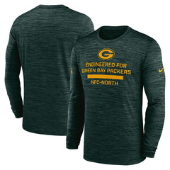 Green Bay Packers Sideline Velocity Performance Long Sleeve T-Shirt - Green - Nike