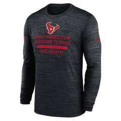 Houston Texans Sideline Velocity Performance Long Sleeve T-Shirt - Navy - Nike