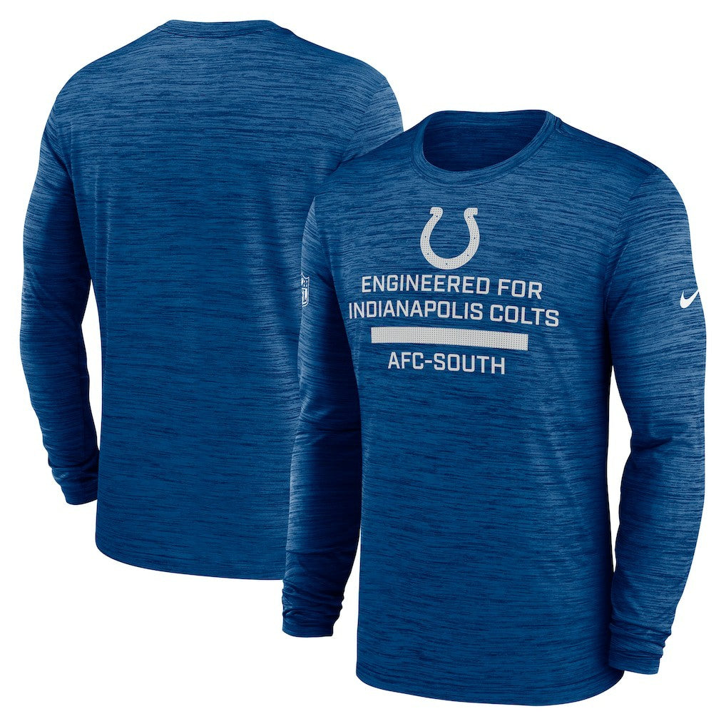 Indianapolis Colts Sideline Velocity Performance Long Sleeve T-Shirt - Royal - Nike
