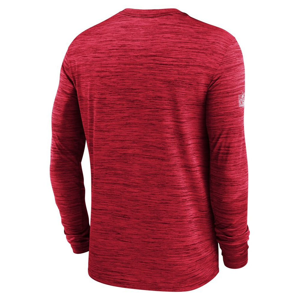 New England Patriots Sideline Velocity Performance Long Sleeve T-Shirt - Red - Nike