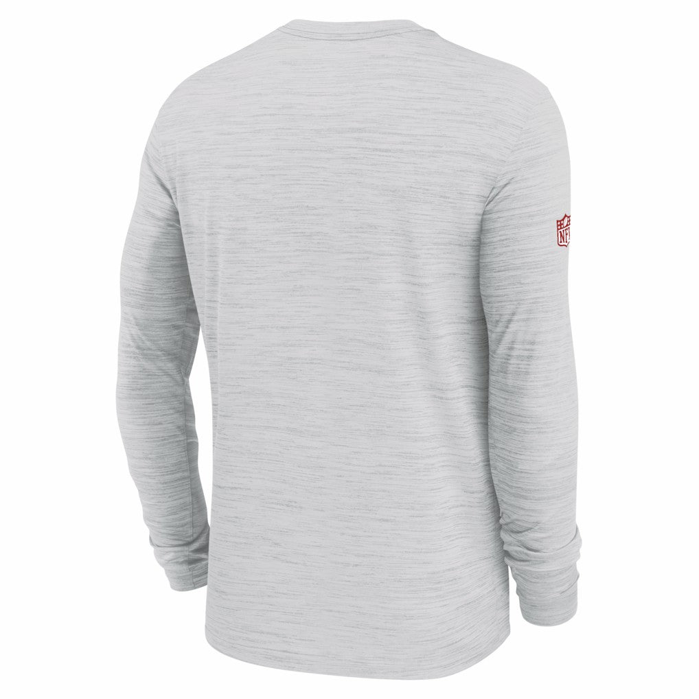 Kansas City Chiefs Sideline Velocity Performance Long Sleeve T-Shirt - Ash - Nike