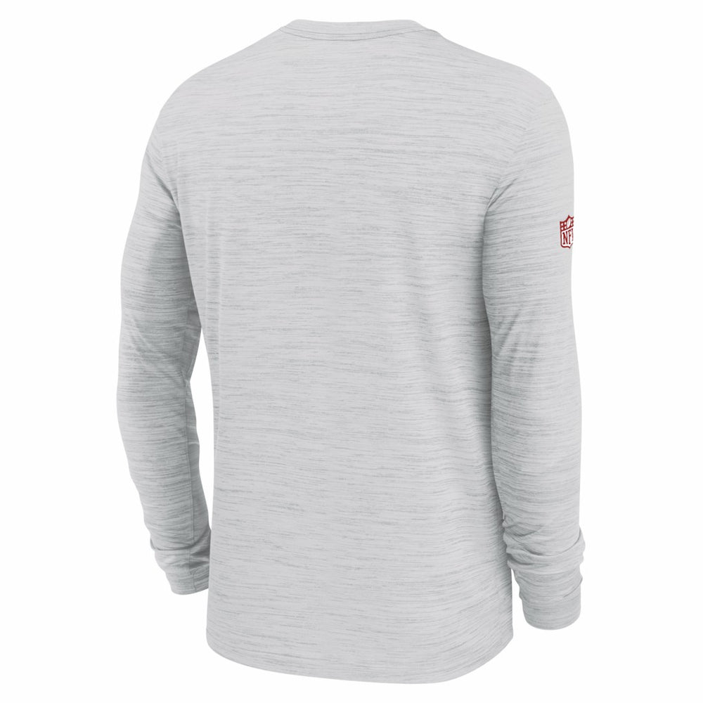 Kansas City Chiefs Sideline Velocity Performance Long Sleeve T-Shirt - Ash - Nike