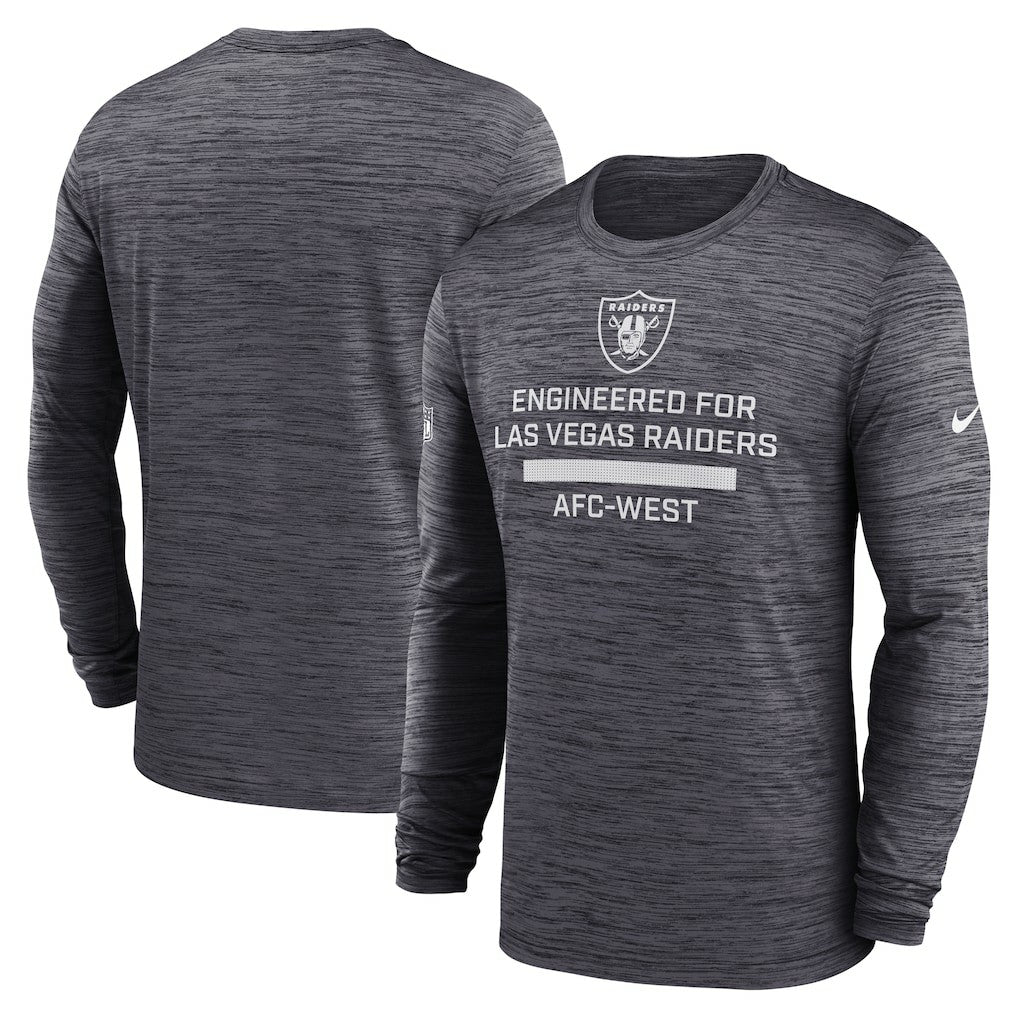 Las Vegas Raiders Sideline Velocity Performance Long Sleeve T-Shirt - Black - Nike