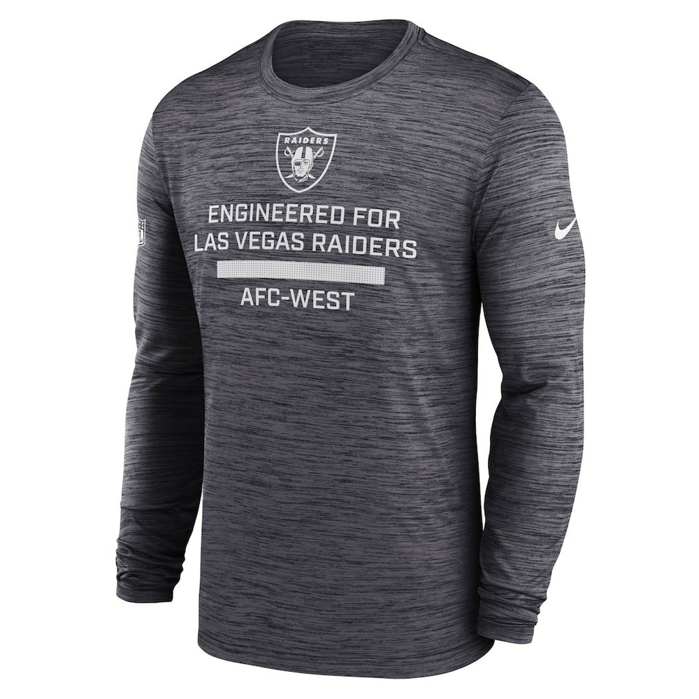 Las Vegas Raiders Sideline Velocity Performance Long Sleeve T-Shirt - Black - Nike