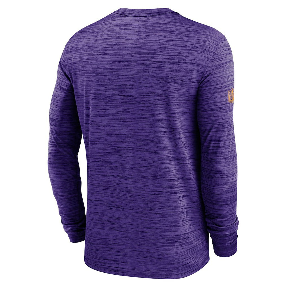 Minnesota Vikings Sideline Velocity Performance Long Sleeve T-Shirt - Purple - Nike