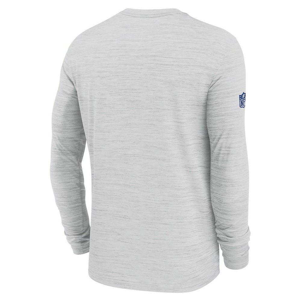 New York Giants Sideline Velocity Performance Long Sleeve T-Shirt - Ash - Nike