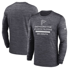 Atlanta Falcons Sideline Velocity Performance Long Sleeve T-Shirt - Charcoal - Nike