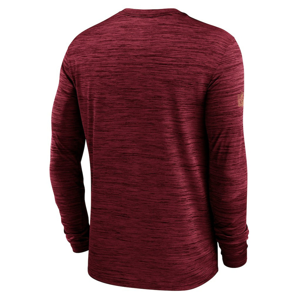 San Francisco 49ers Sideline Velocity Performance Long Sleeve T-Shirt - Scarlet - Nike