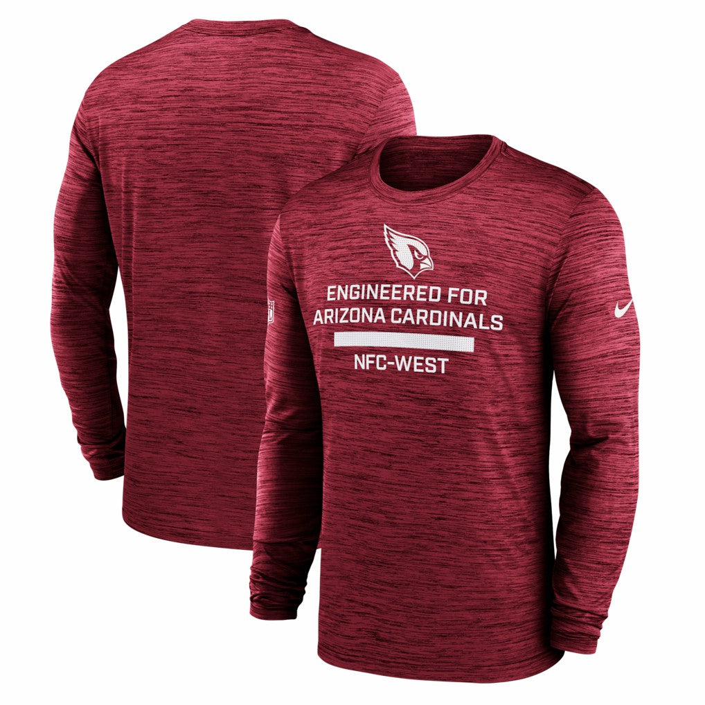 Arizona Cardinals Sideline Velocity Performance Long Sleeve T-Shirt - Cardinal - Nike