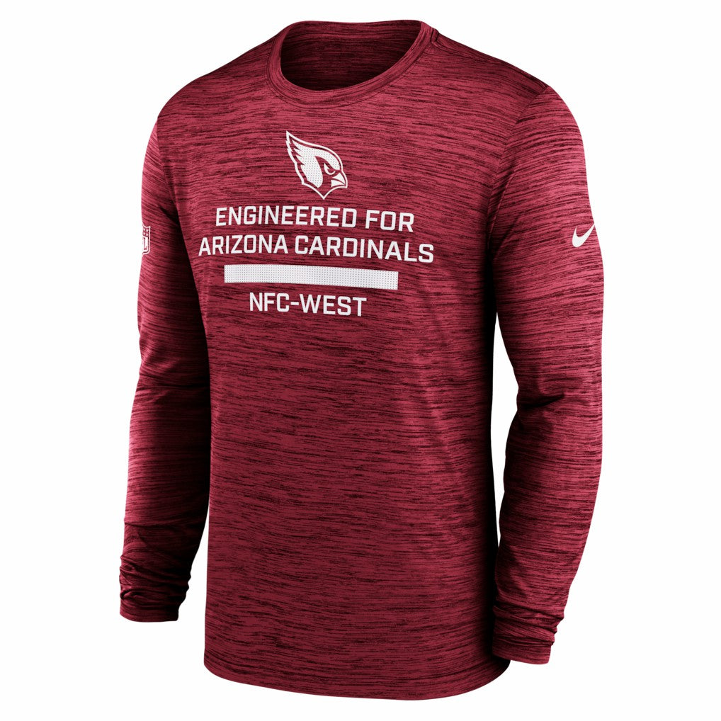 Arizona Cardinals Sideline Velocity Performance Long Sleeve T-Shirt - Cardinal - Nike